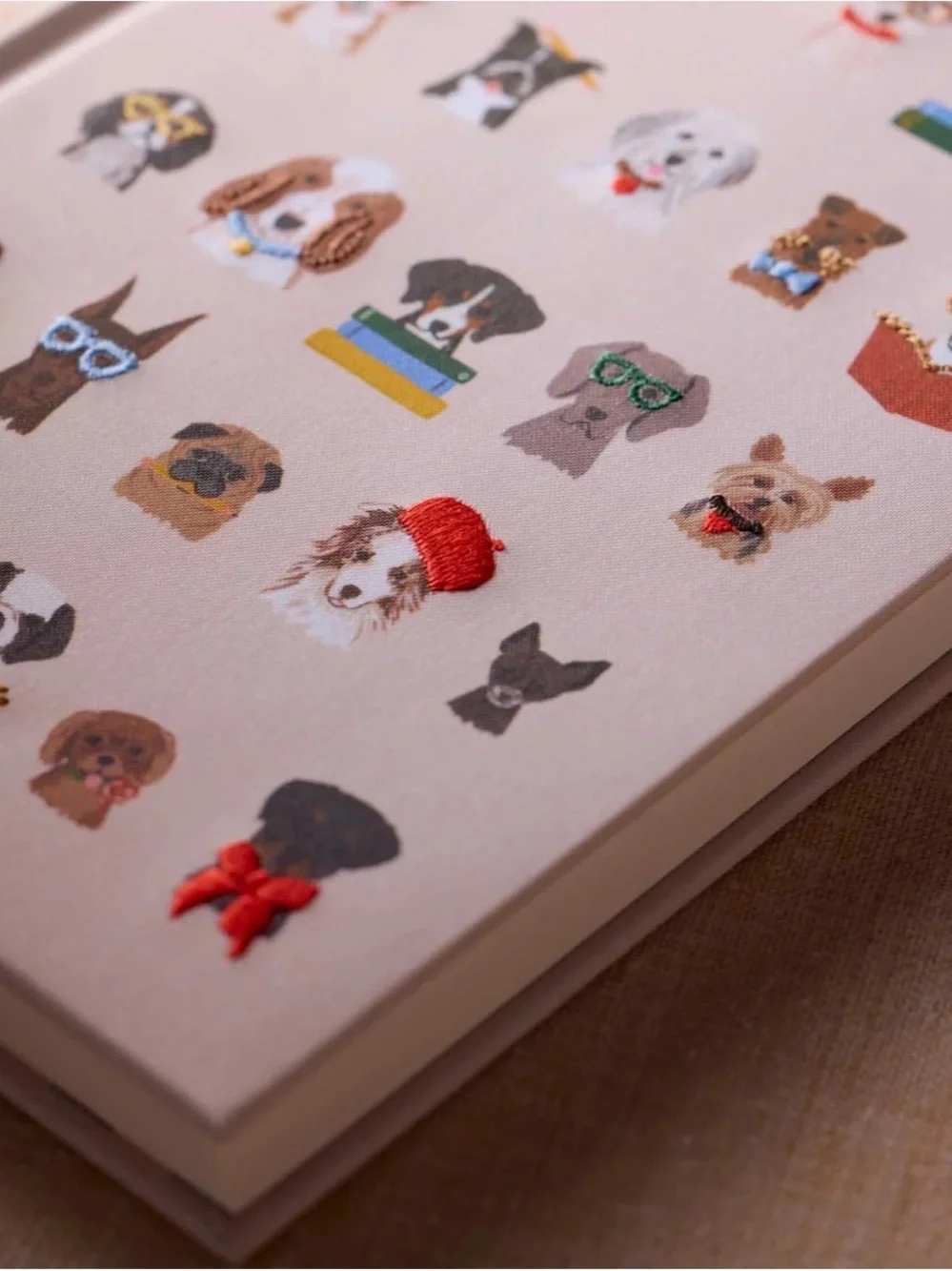 NWT Rifle Paper Co. Studious Dogs Embroidered Journal